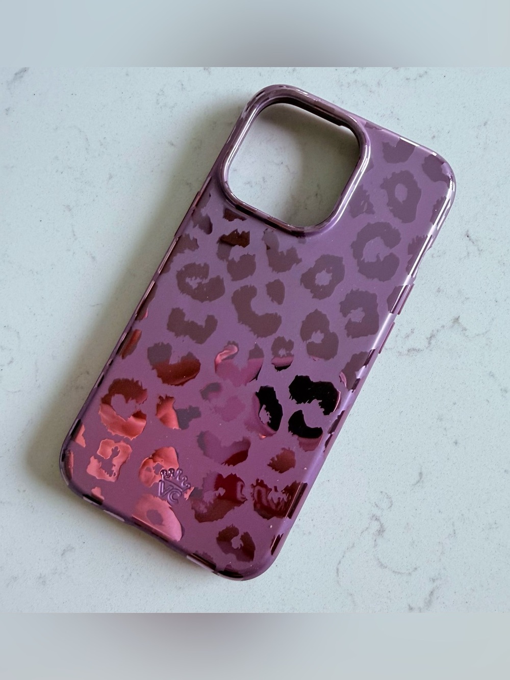 Velvet Caviar purple mirrored leopard iPhone 13 Pro MagSafe case